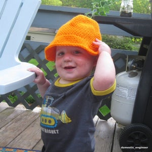 Simple Orange Sun Hat