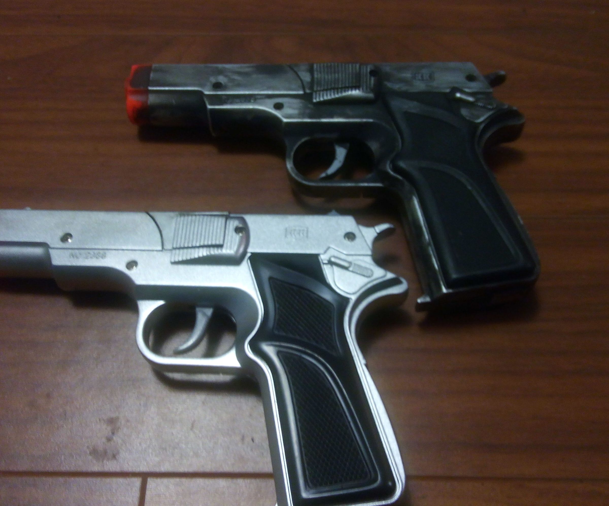 Painting a Cap Gun to Look Metal