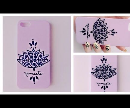 DIY Purple Pastel IPhone Case