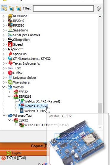 Start Visuino, and Select the WeMos D1 / R2 Board Type Start Visuino, and Select the WeMos D1 / R2 Board Type