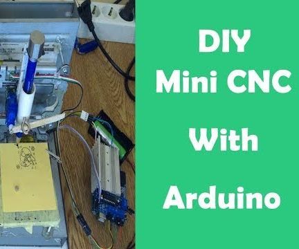 Diy Mini CNC Plotter Machine With Old DVD Motor's & ArduinoUNO