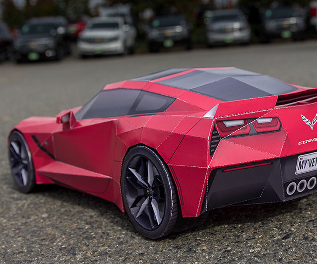 'Vette - Papercraft Sports Car