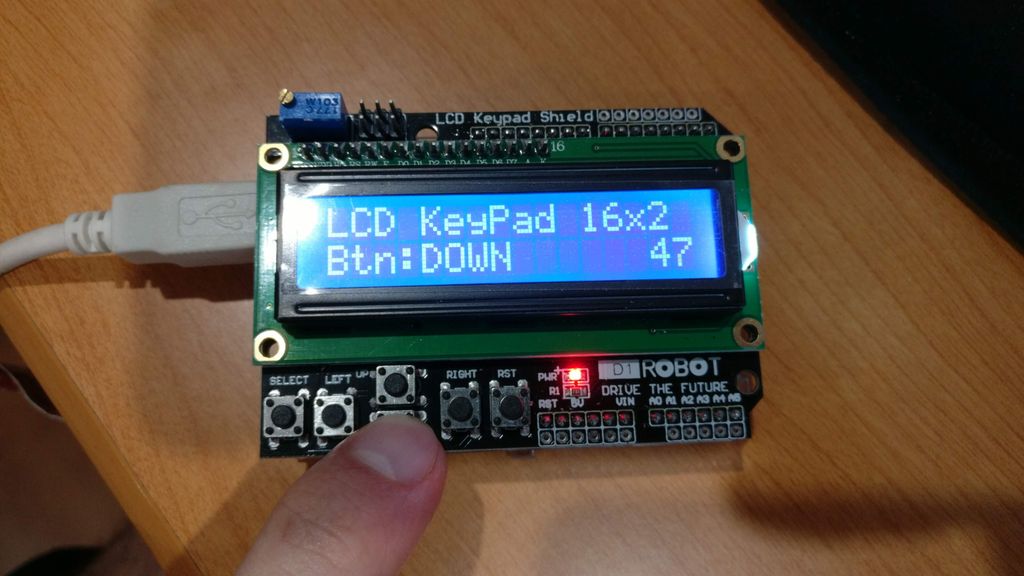 1602 LCD Keypad Shield Module With I2C Backpack : 6 Steps - Instructables