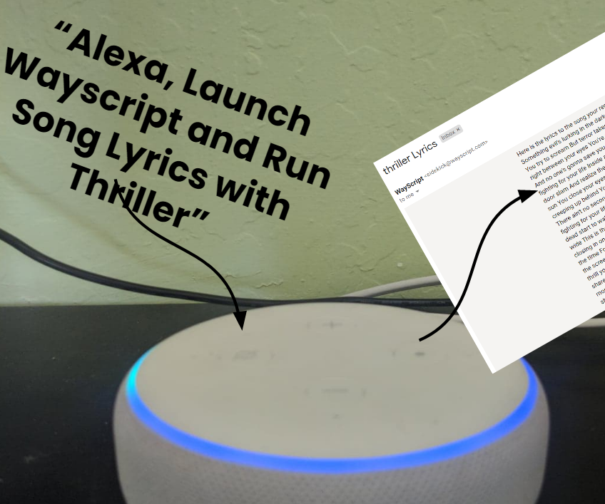 "Alexa, Send Me the Lyrics to _____"