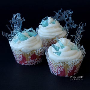 Frozen Icicle Candy Cupcakes!