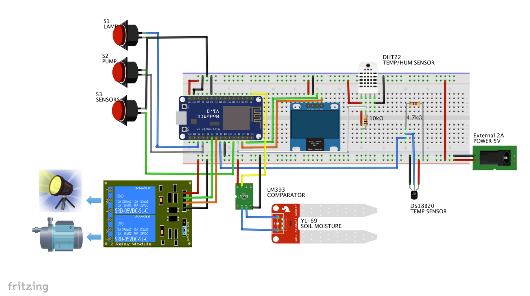 Automatic Gardening System With NodeMCU and Blynk, the "ArduFarmBot 2 ...