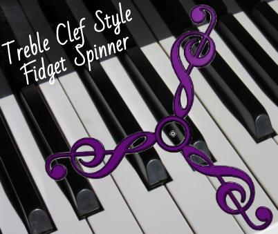 Musical Clef Style Fidget Spinner