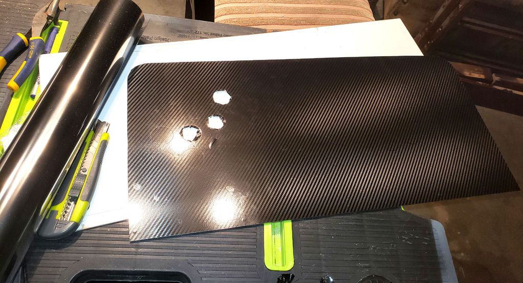 Tapping Control Panel Screw Holes, Attaching Plywood Base and Applying Vinyl