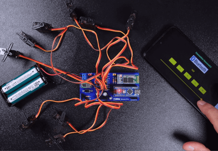 Control Servo Motors Via Bluetooth Using the App