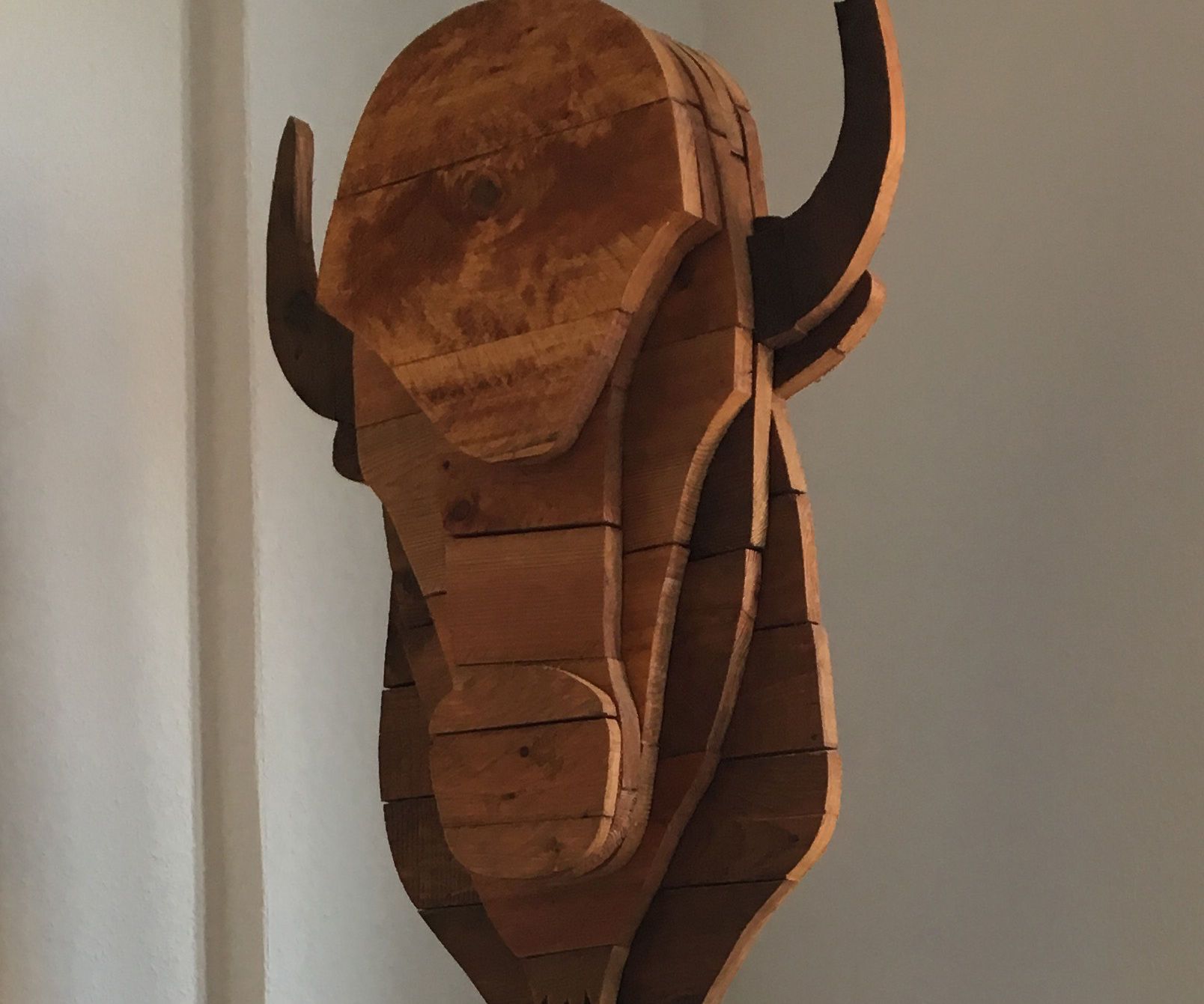 Reclaimed Wood Bison Head