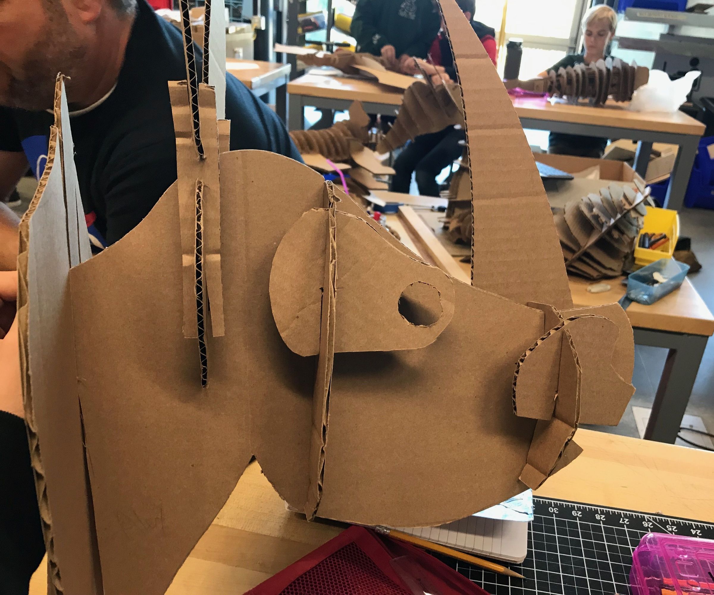 AMAZING Realistic Cardboard Rhino Head