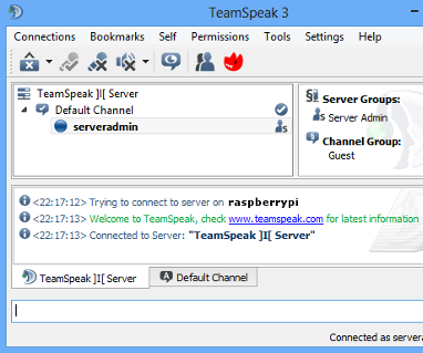 Raspberry Pi Teamspeak 3 Server