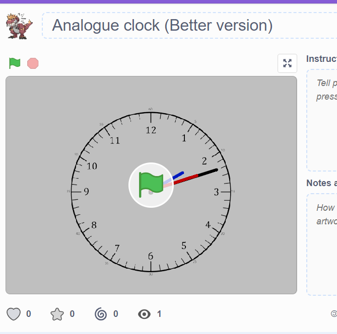 Simple Scratch Clock How to Make a Simple Analogue and Digital Clock on Scratch⏰ - Instructables