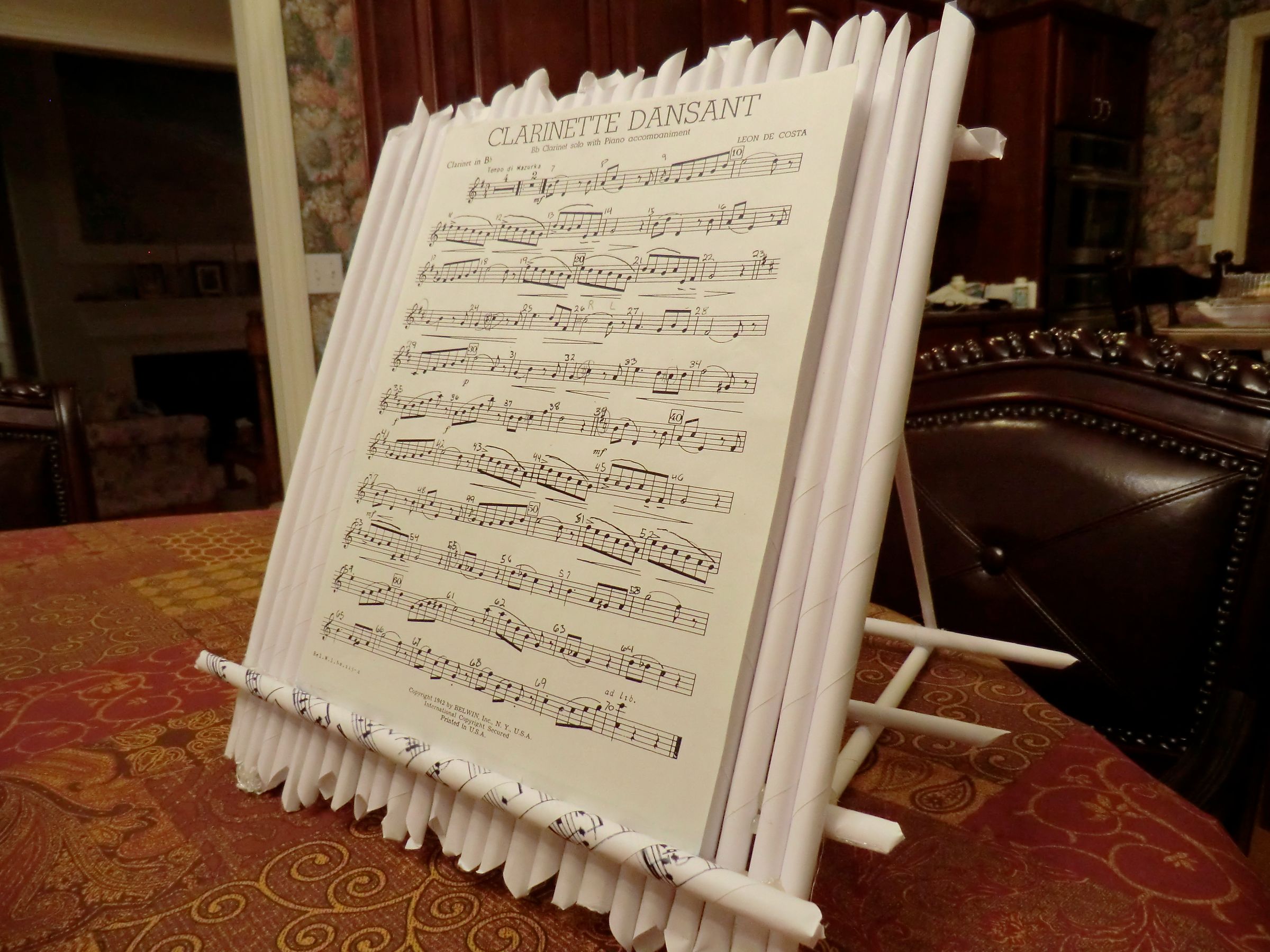 Tabletop Music Stand (made From Paper!)