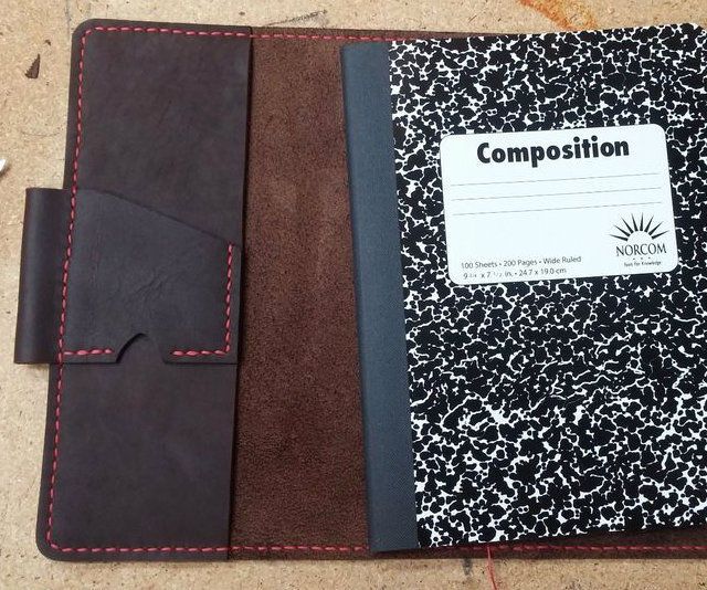 Hand Stitched Leather Notebook Cover