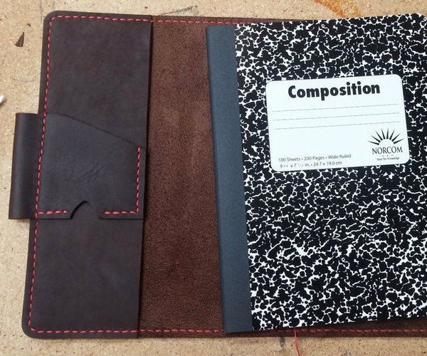 Hand Stitched Leather Notebook Cover