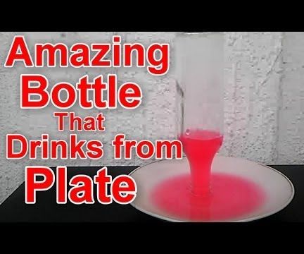 Amazing Science Experiments-Bottle Drink From Plate
