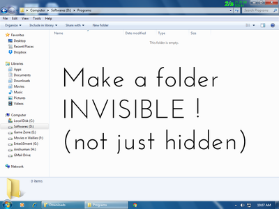 How to Make a Folder INVISIBLE