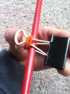 Put the Binder Clip on the Pencil