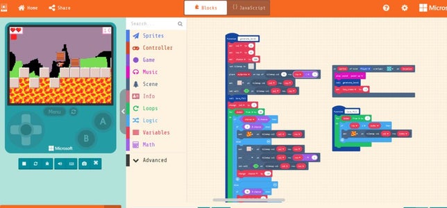 Platformer With Infinite Levels on GameGo With Makecode Arcade : 5 ...