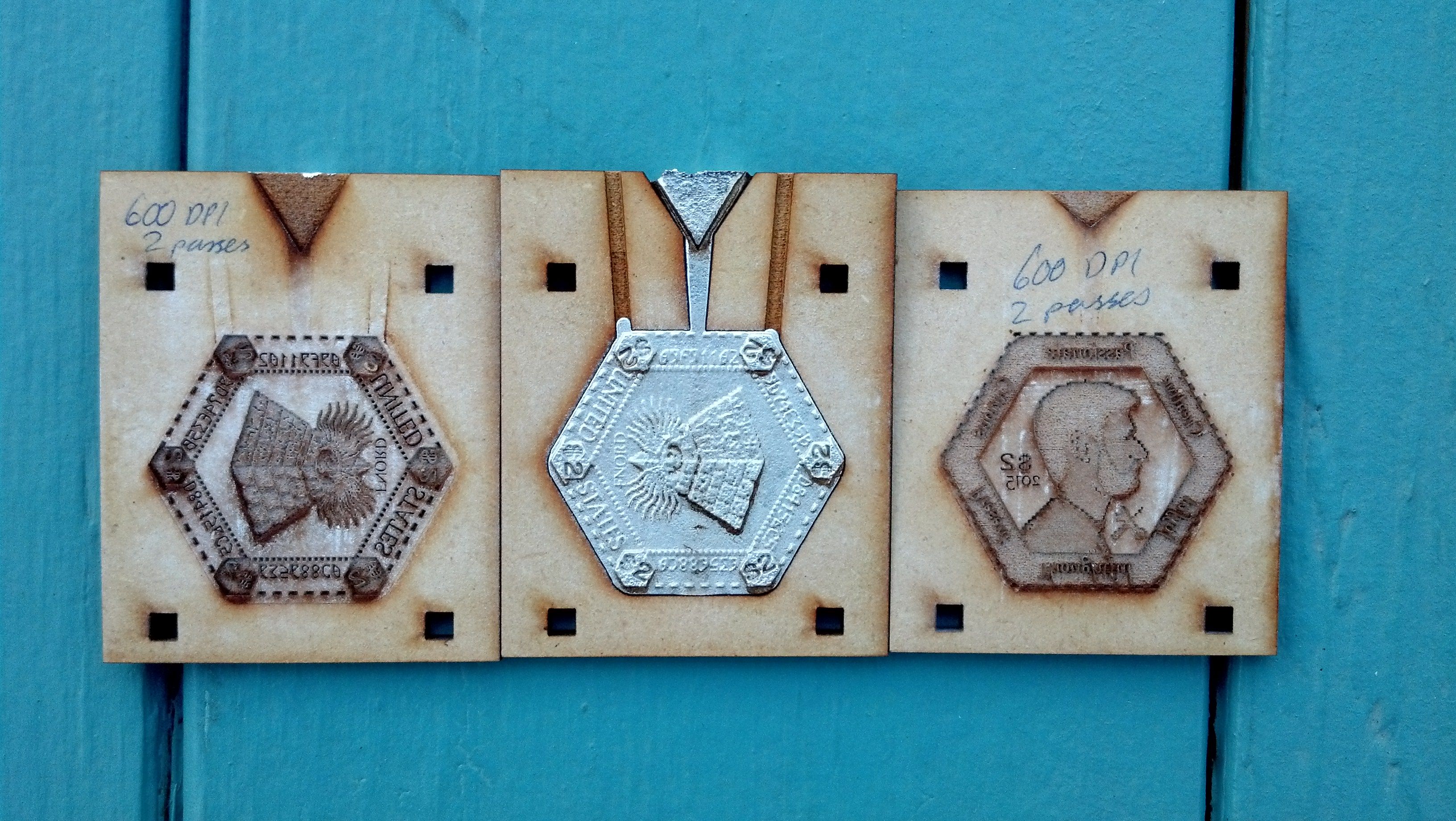 Pewter Cast Coins From Laser Cut Molds 6 Steps (with Pictures