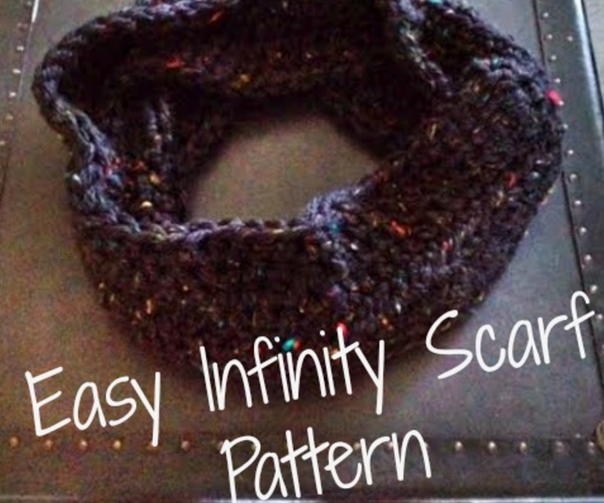 How-to Crochet Easy Infinity Scarf 