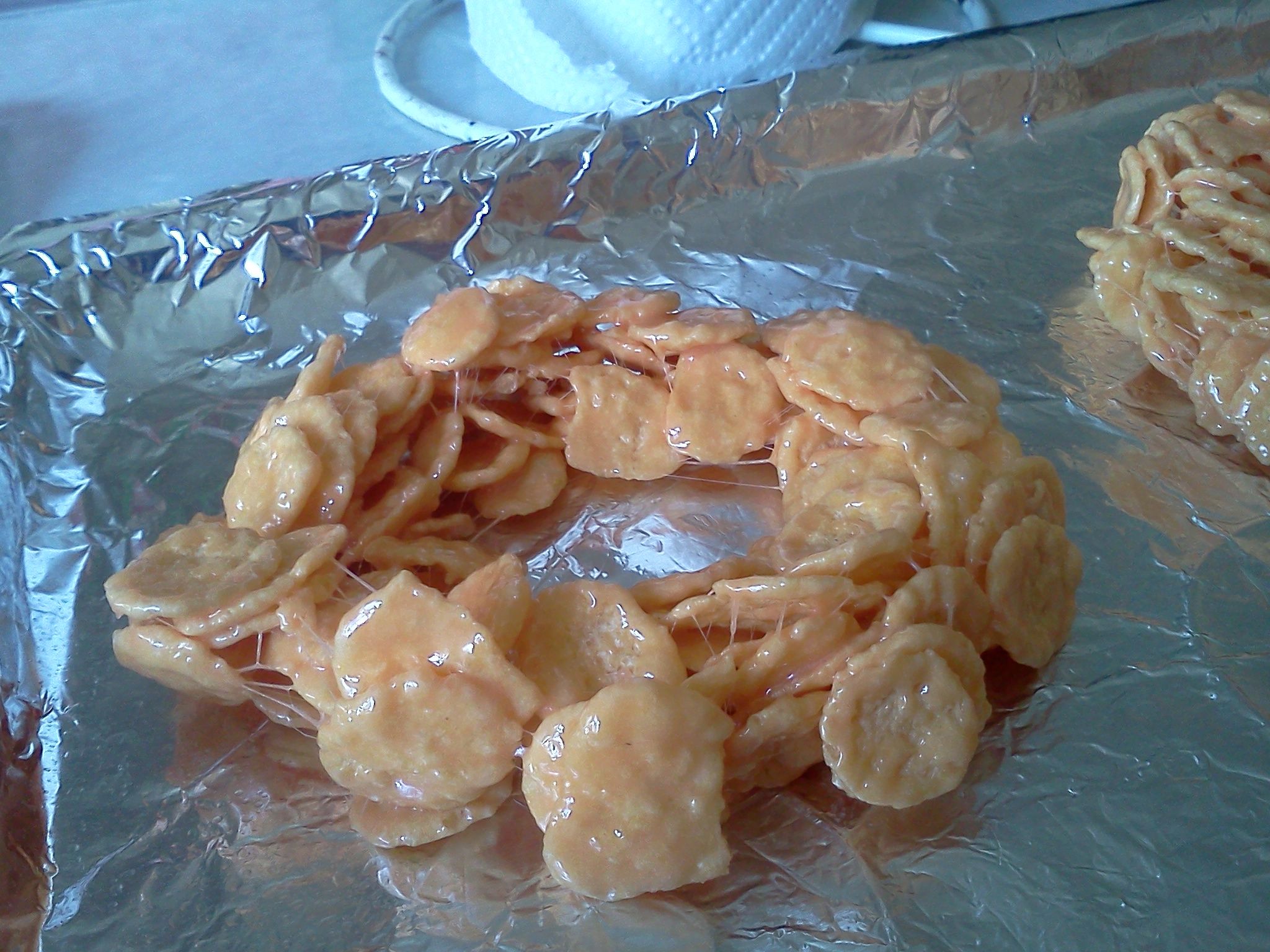 Cornflake Christmas Wreaths