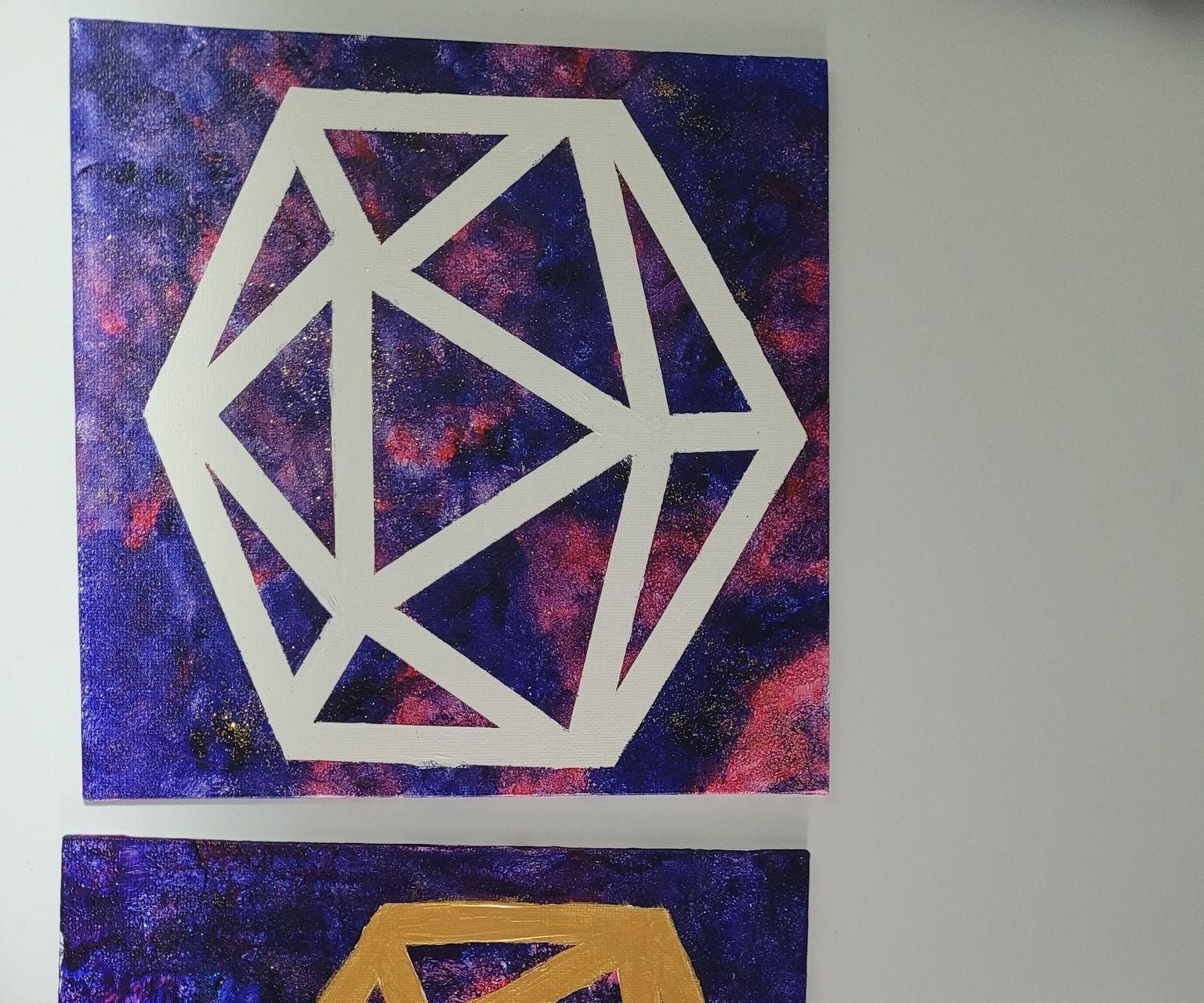 D20 Line Painting