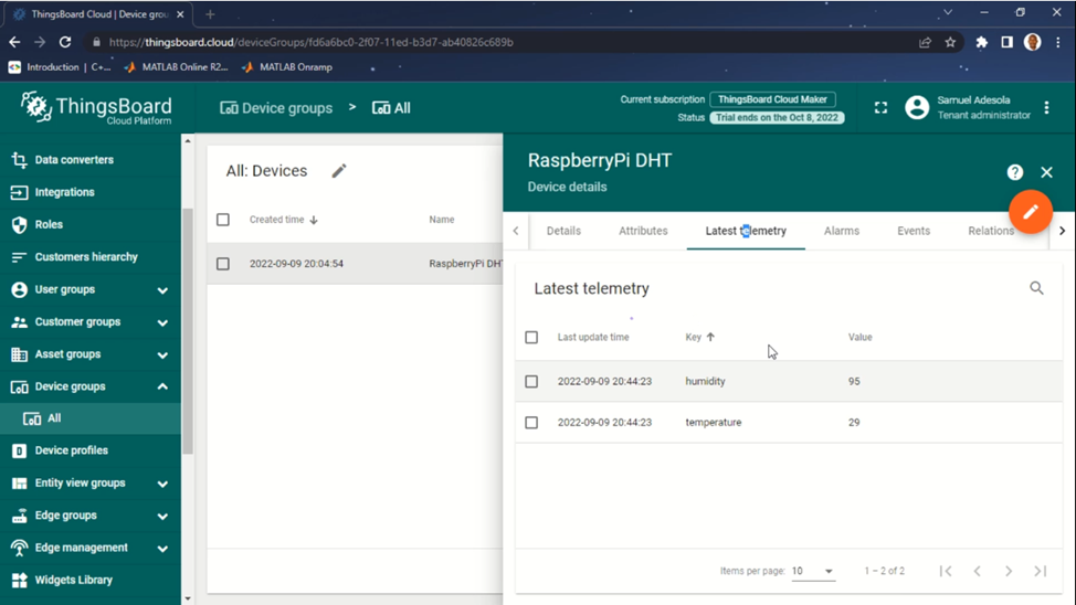 How to Send Data From Raspberry Pi to Thingsboard Cloud - Instructables