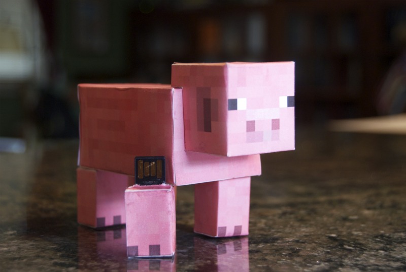 Fill a Minecraft Pig With Minecraft