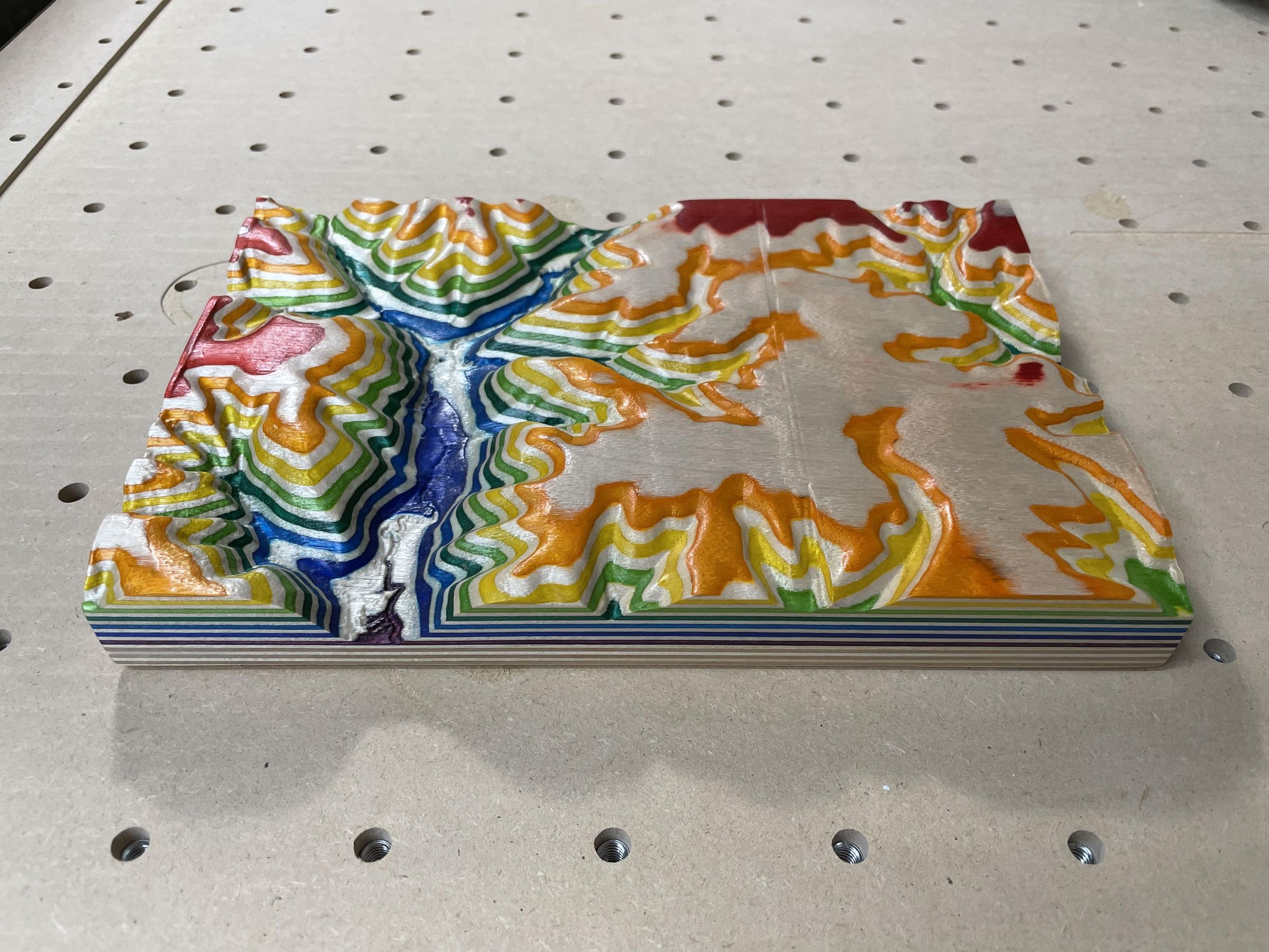 Topographic Surface Download and CNC Carving With Easel Pro Software