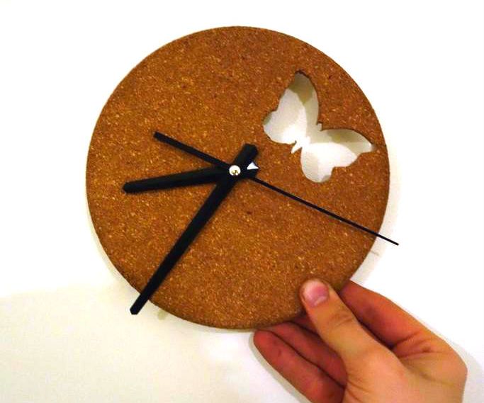 Butterfly Cork Clock