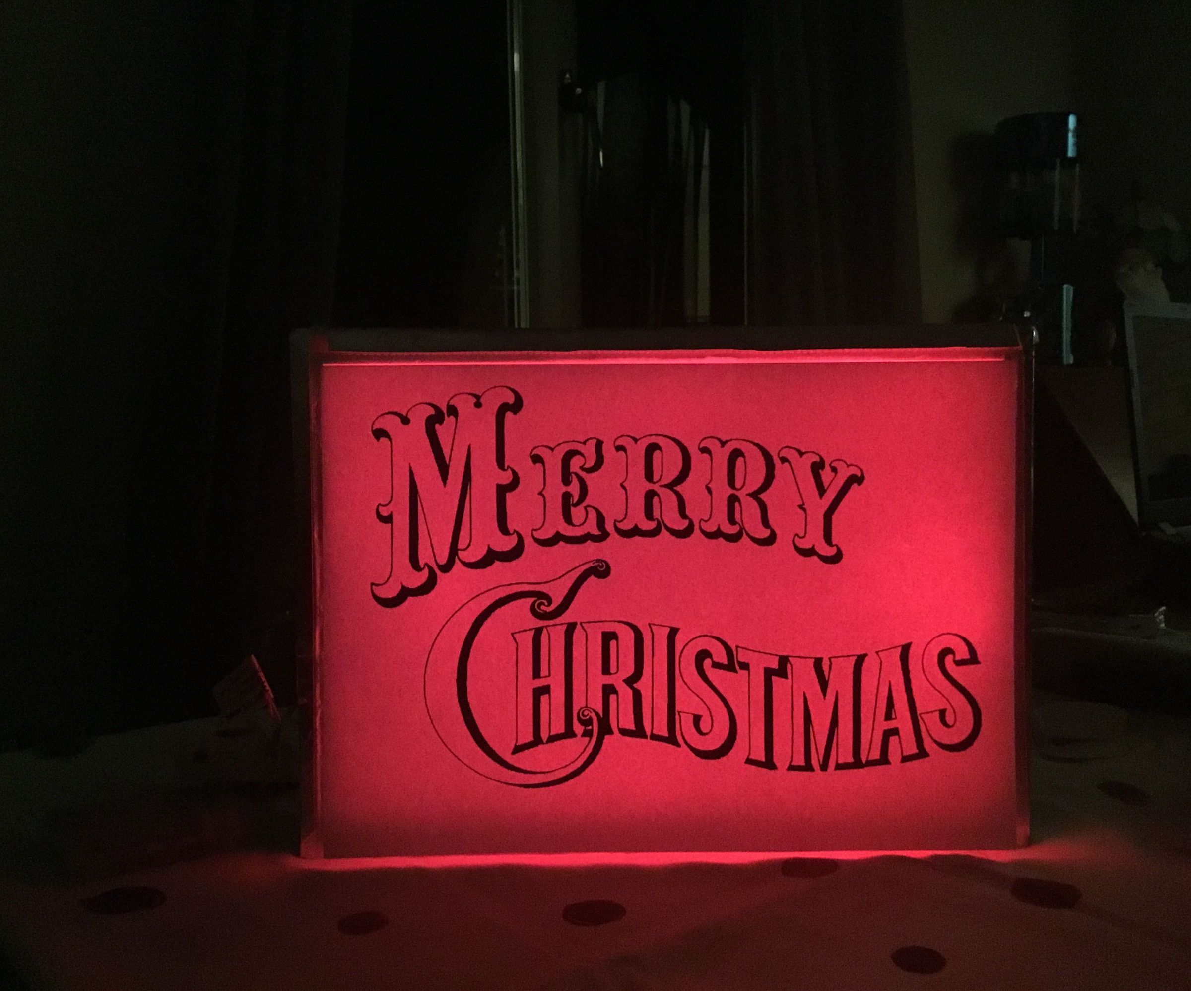 Customisable Light Up Sign