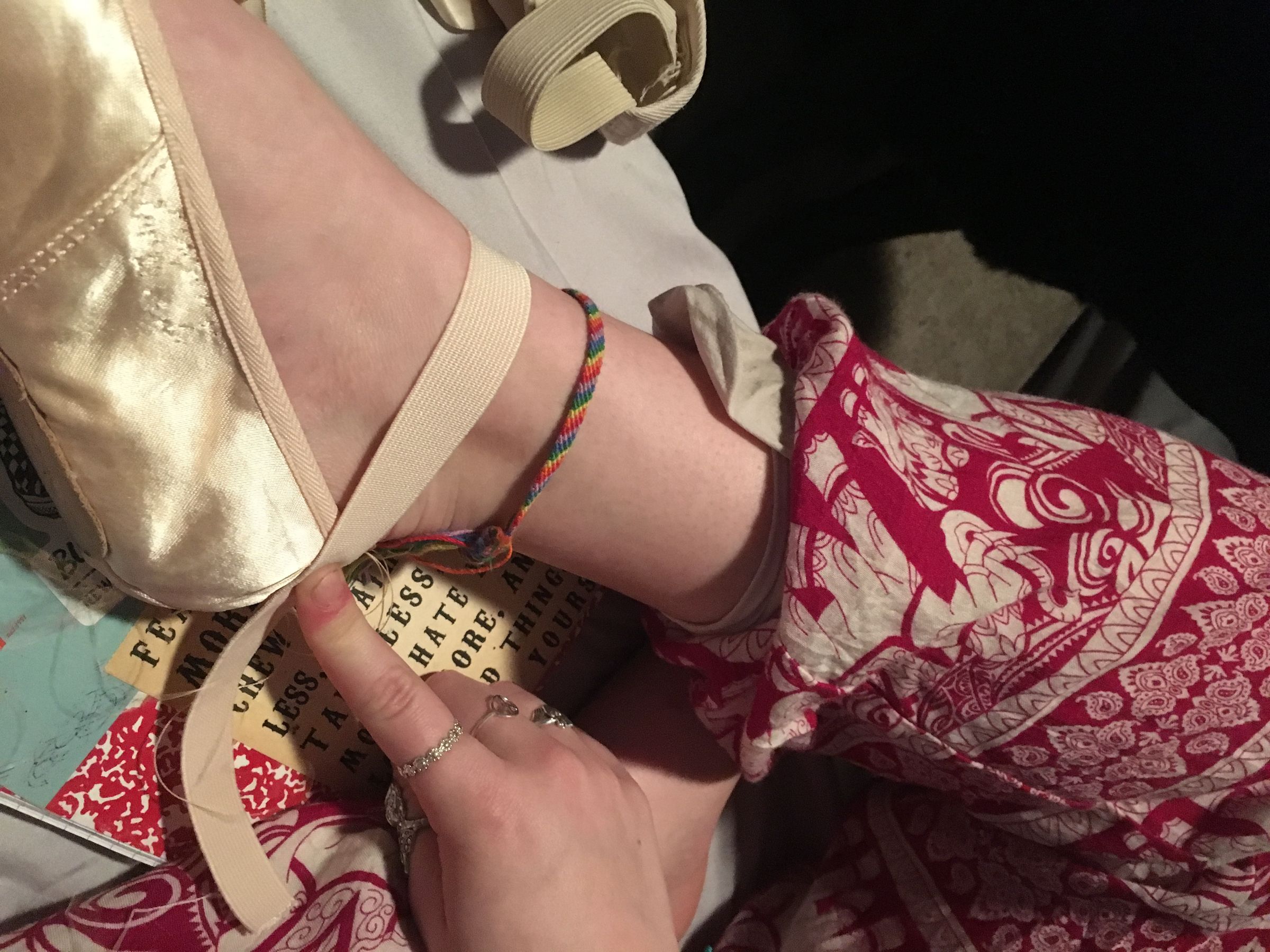 How to Sew Pointe Shoes for Beginners 7 Steps Instructables