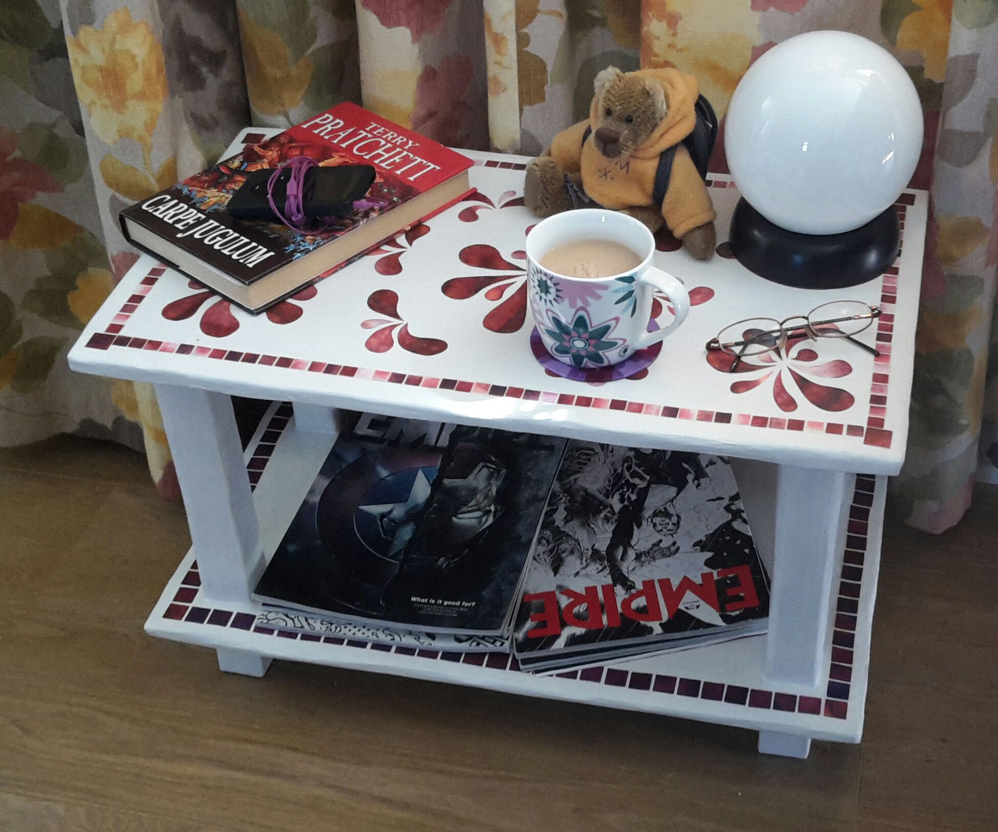 Small Table Made From Cardboard, Duct Tape and Papier Mache