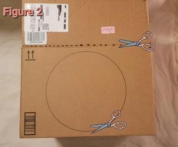 Cut a Hole on One Side of the Cardboard Box