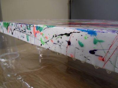Resin on Artwork
