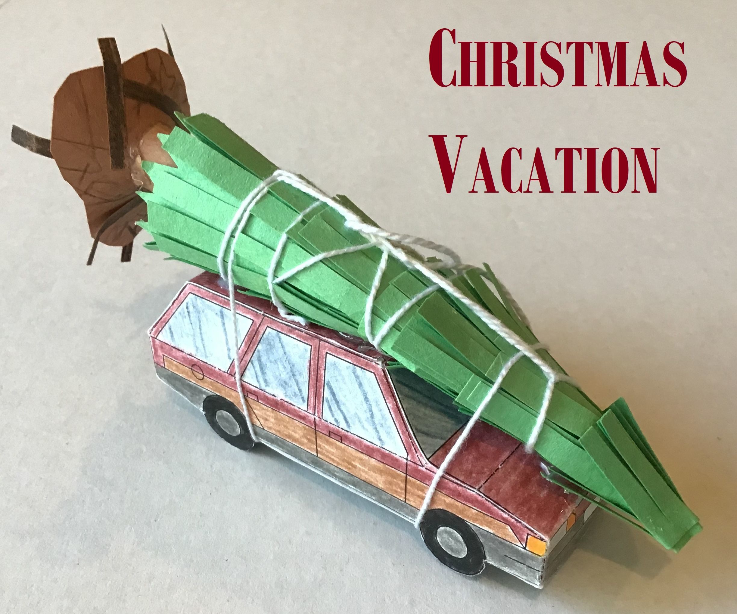 Christmas Vacation Papercraft Station Wagon