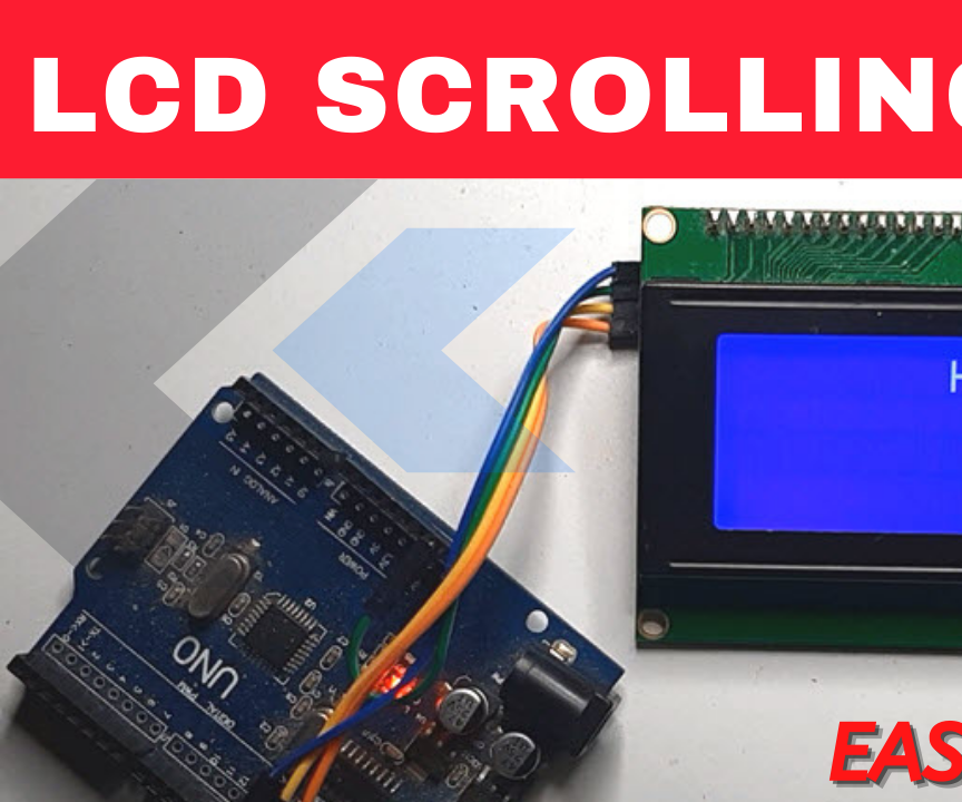 Scrolling Text on LCD I2C Display Using Arduino