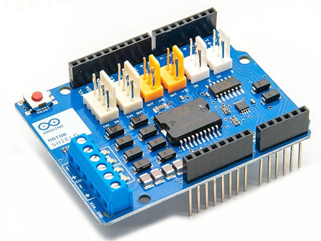 [arduino motor shield]  line following robot (FC-51)