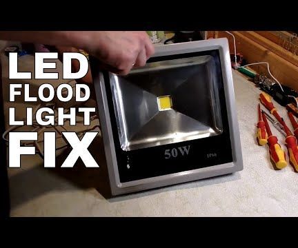 LED Flood Light Repair | Replacing LED Chip and Driver