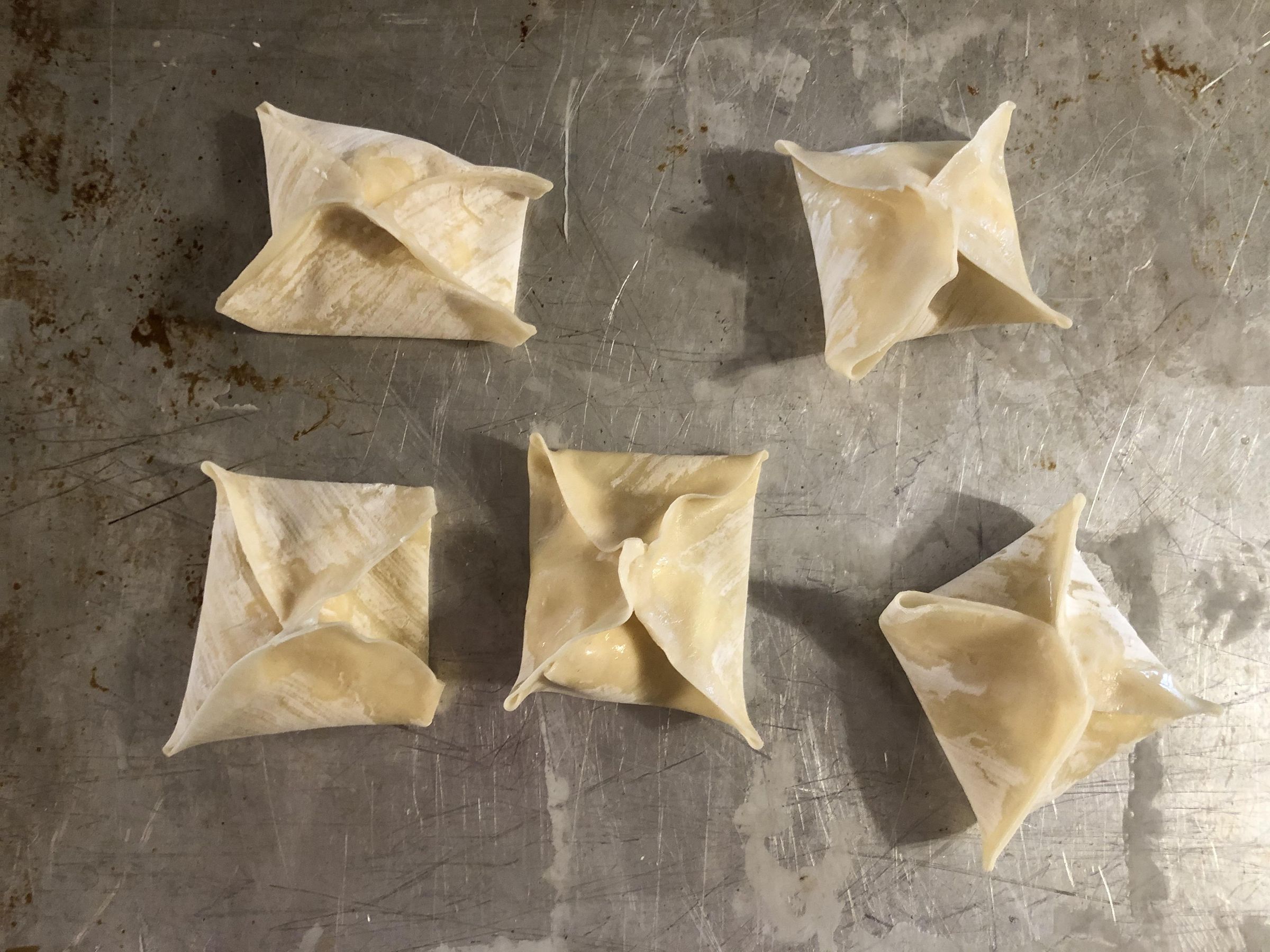 Homemade DeepFried Cream Cheese Wontons 9 Steps Instructables