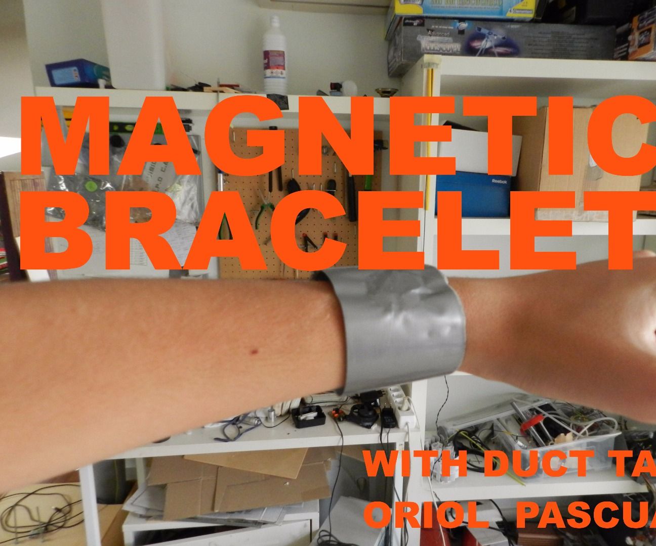 MAGNETIC BRACELET WITH DUCT TAPE