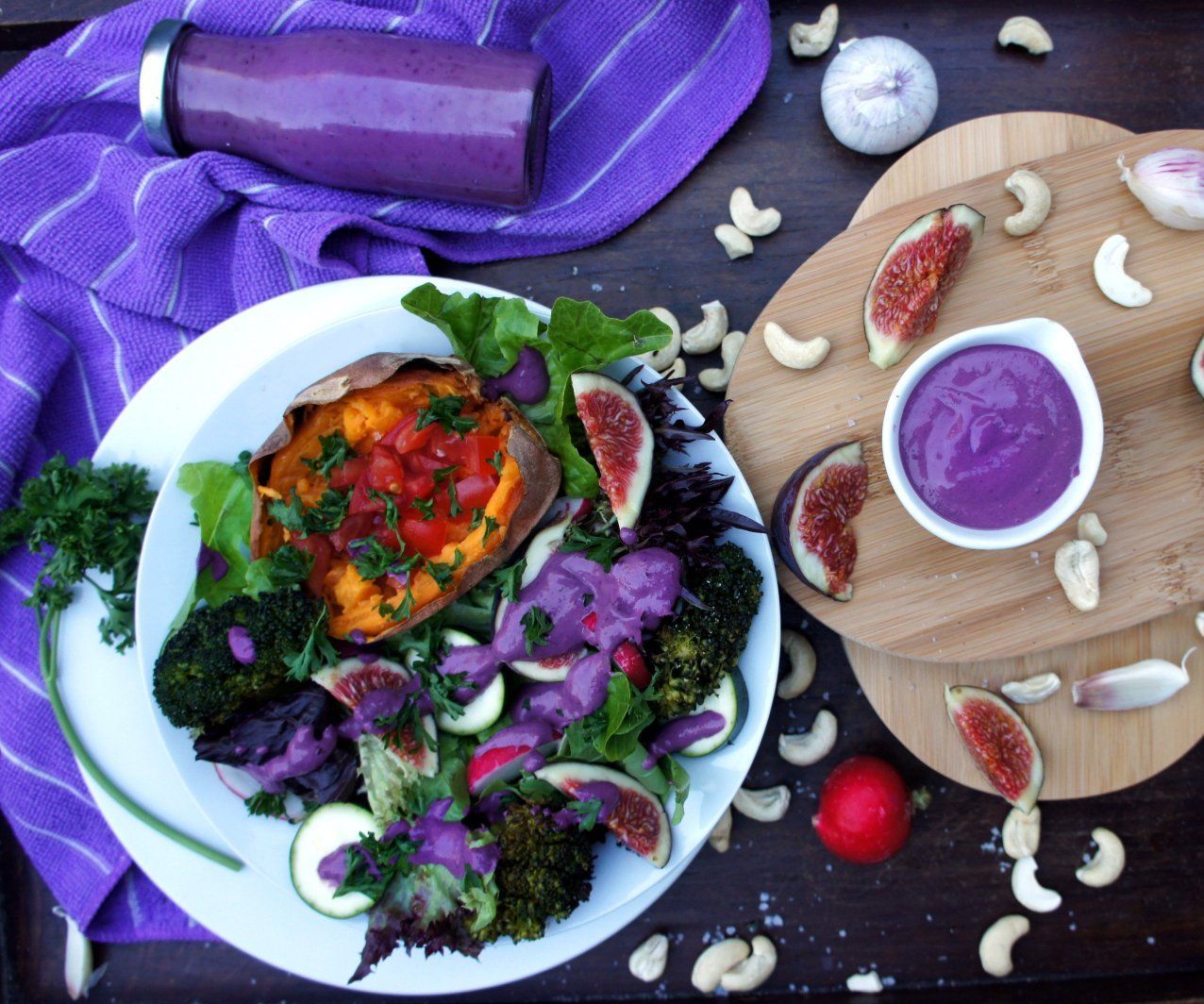 purple salad dressing Purple Goddess Dressing : 5 Steps (with Pictures)