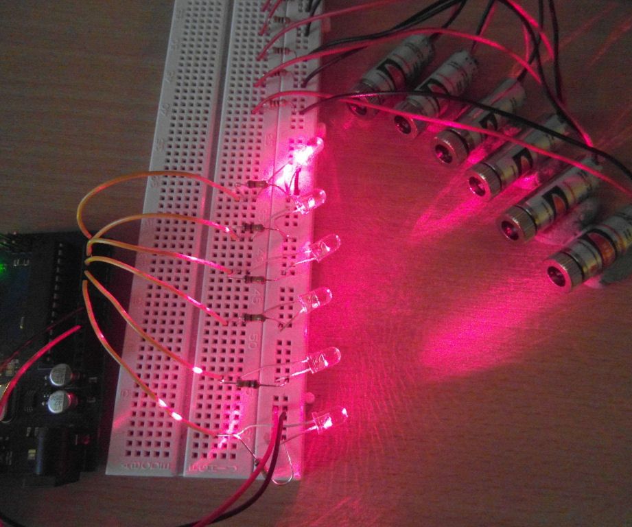 Quick Arduino MIDI Laser Harp
