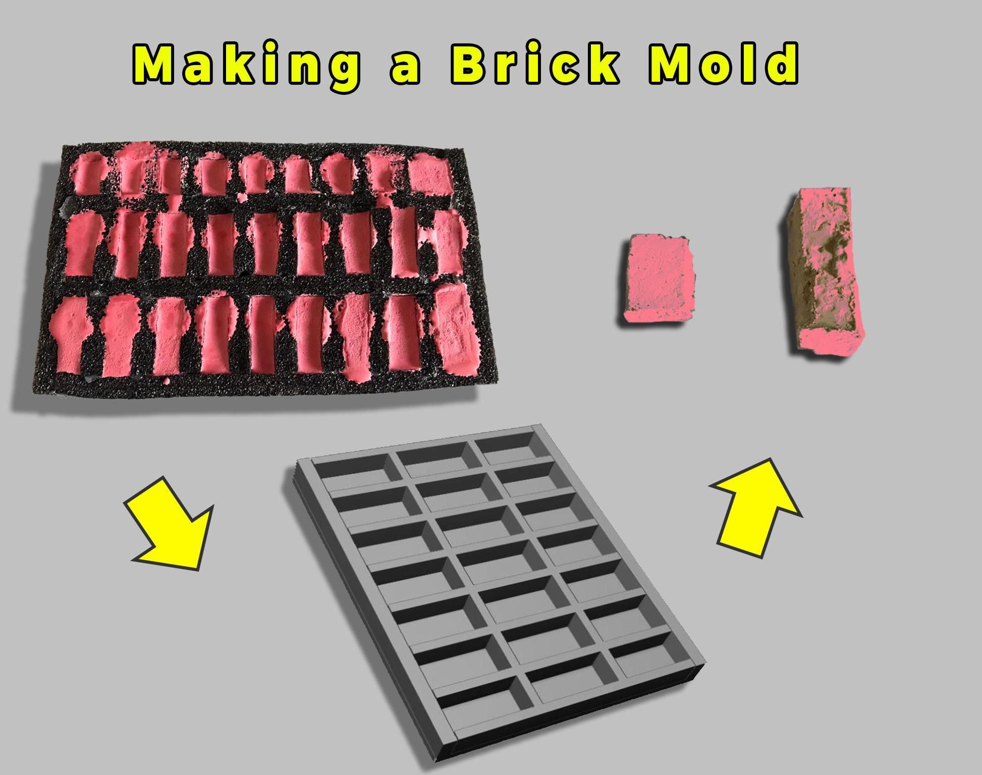 Make Your Own Brick Mold and a wall: DIY Tutorial