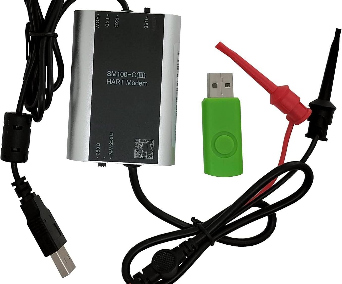 SM100-C(III) HART Modem Configuration for Industrial Instrument Communication.