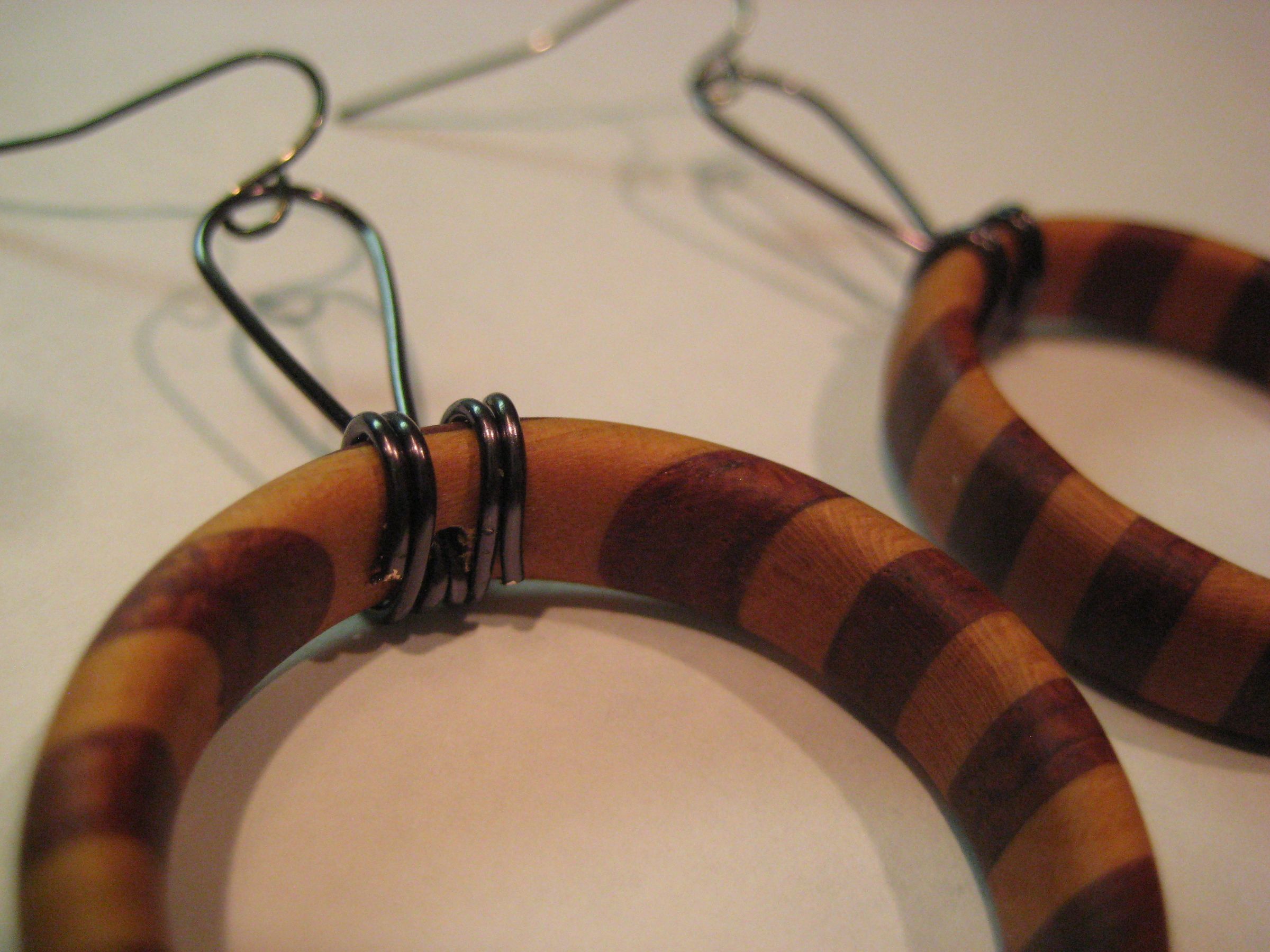Layered Wood Earrings