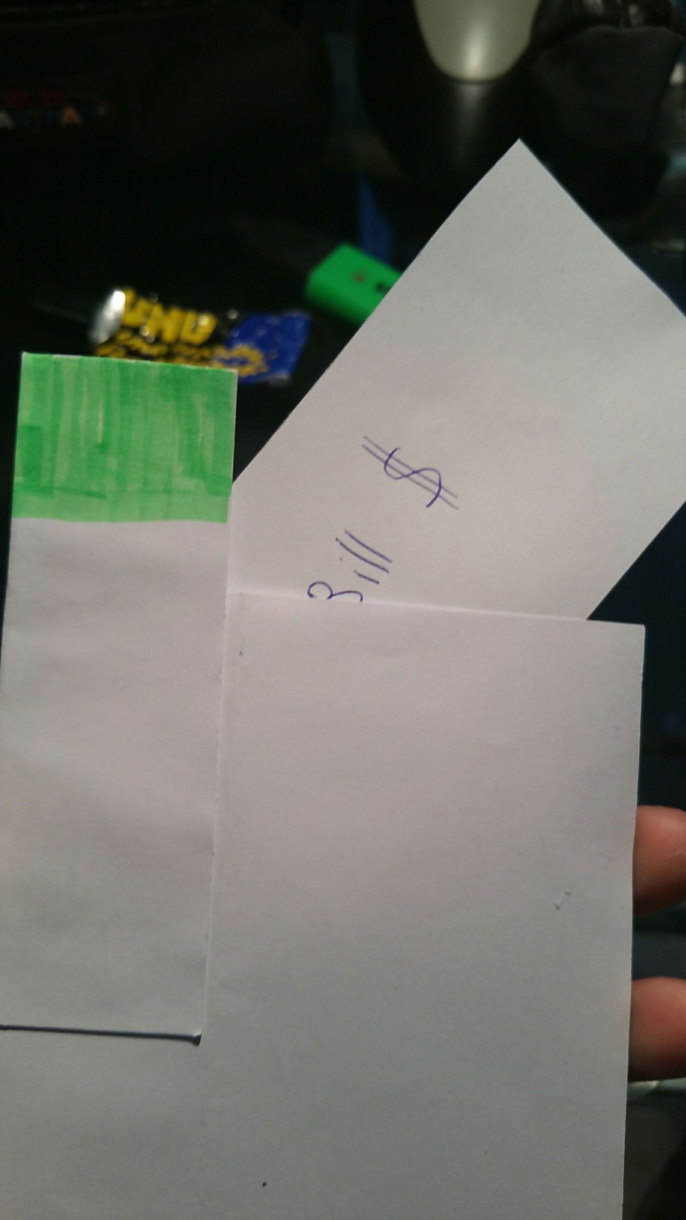 Safety Bookmark for Money