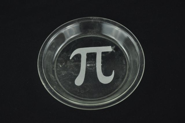 Etched Glass "Pi" Pie Pans